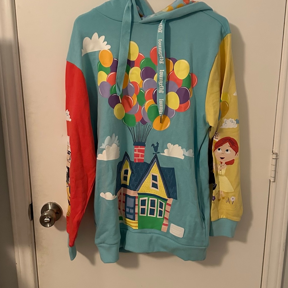 Brand New Loungefly Pixar Up 15th Anniversary Unisex Hoodie